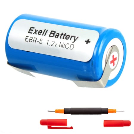 Exell Battery Razor Battery For Norelco Razors HP 1327D & HP 1328 EBR-5